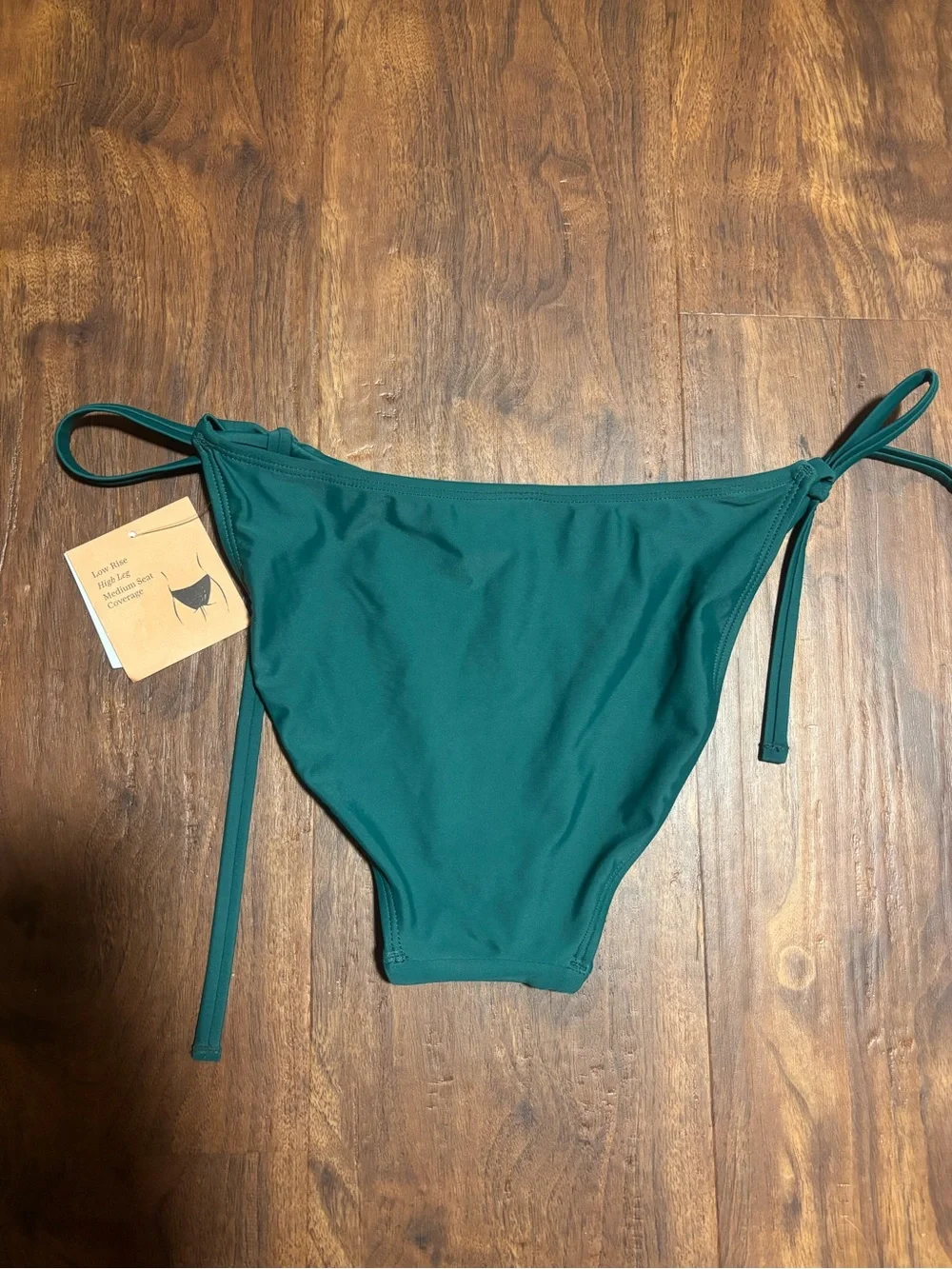 Shade & Shore Women's Side-Tie Medium Coverage Bikini Bottom - Green